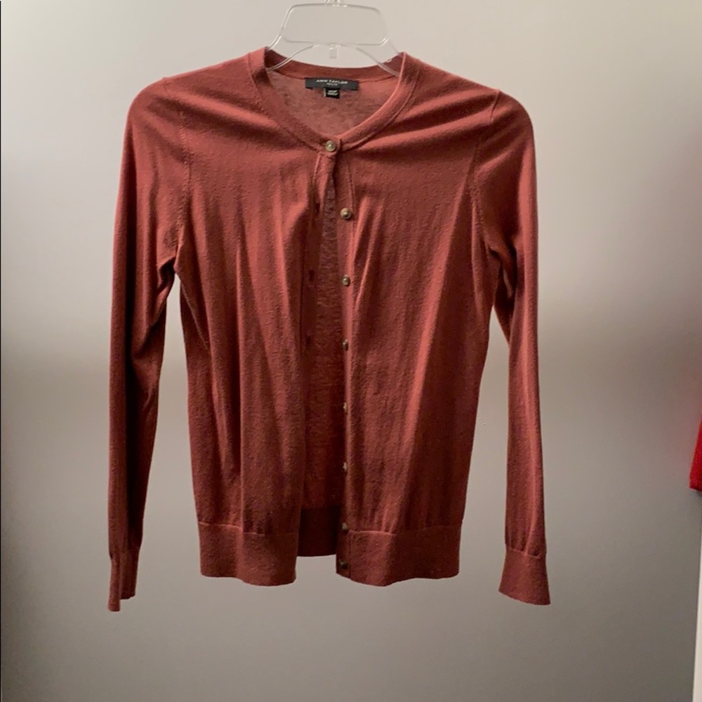 Ann Taylor petite button-up cardigan